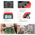 Miniatyrbillede 5 af 5: Professionel kapacitansmåler, digital kondensatortester 0,1 pF - 20000uF med kapacitansmåler med LCD-baggrundsbelysning og beskyttelsesjakke Max 1999