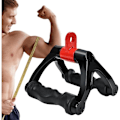 Miniatyrbilde 1 av 5: Triceps Pull Up Strap, Nylon Alloy Cable Machine Treningshåndtak, Sklisikkert V-Formet Kabelmaskin Håndtak, Dobbelt Rad D-Ring Treningshåndtak for Arbeid