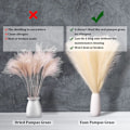 Pikkukuva 3 / 5: Teko Pampas Ruoho, 18 Tuumaa/45Cm Teko Pampas Ruoho Pörröinen 5 Varren Pompous Ruoho Kukka-Asettelu (Musta)