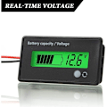 Miniatyrbillede 2 af 5: 2 stk. DC 12V 24V 36V 48V 72V Batterikapacitet Spændingsindikator Blysyre Lithium Ion Batteriindikator
