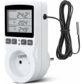 Miniatyrbilde 1 av 5: Termostatkontakt, digital timerkontakt, digital programmerbar kontakt med probe, programmerbar digital timer, varme termostatkontakt til drivhus