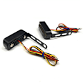 Miniatyrbillede 3 af 5: 1 par LED-blinklys til motorcykel, kørelys, dynamisk lys + rødt blinklys