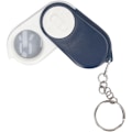Miniatyrbilde 2 av 5: 10X Lommeforstørrelsesglass Dobbeltlags Foldbare Linser Mini Forstørrelsesglass Nøkkelring med LED-lys