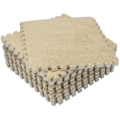Miniatyrbilde 3 av 5: 10 stk Interlocking skummatte gulvteppe Fluffy teppefliser for barn - for barnerom, barnehage, lekerom