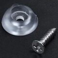 Miniatyrbillede 5 af 5: 50 stk. Møbelbord Stole Beskyttende Ben Gummipolstrede Fødder 17mm x 6mm