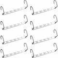 Miniatyrbillede 1 af 5: 8 stk. Multi Hanger Bøjler, Pladsbesparende Bøjleholder til Omklædningsrum, Metal Magisk Bøjle Organizer, Opbevaring af Skjorter, Jakker, Tøj i