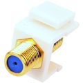 Miniatyrbillede 2 af 5: 10 stk. RG6 Keystone Jack-indsatser, koaksialkabel-stik F-type RG6 Keystone-stik til vægplade og patchpanel