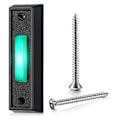 Miniatyrbillede 1 af 5: 1 stk. kablet dørklokkeknap med LED-lys, dørklokkeknap udskiftning, vægmonteret døråbningskontakt