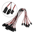 Miniatyrbilde 1 av 5: 5 stk./pakke RC Servo Y-forlengelseskabel for JR Futaba RC Servo RC Fly RC Bil DIY, 30 cm