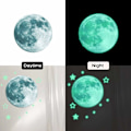Miniatyrbilde 5 av 5: Lysende selvklebende veggdekorasjon veggtatovering, 435 lysende stjerner / lysende prikker for din stjernehimmel og fluorescerende lysende klistremerker
