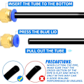 Miniatyrbillede 3 af 5: 10 stk 4 mm rør OD x 1/8 BSP han Straight Push To Connect Fittings (PC4-01)