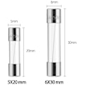 Miniatyrbillede 3 af 5: 182 stk. 250V hurtigsmeltende sæt - 0,2A 0,5A 1A 2A 3A 5A 8A 10A 15A 20A 30AMP glaskombination (5 x 20mm og 6 x 30mm)
