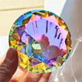 Miniatyrbild 3 av 5: 60mm K9 Kristall Diamant Pappersvikt Dekorativ Regnbågstillverkare Glas Diamanter Bröllop Rum Skrivbordsdekorationer B