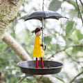 Miniatyrbillede 5 af 5: Fuglefoder, udendørs hængende metalkæde paraply, metalpigefoder, regntæt