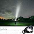Pikkukuva 4 / 5: XHP50+XPE LED-ladattava kalastuslamppu, retkeilylamppu, taskulamppu, käyttää 3X18650-akkua