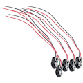 Miniatyrbillede 1 af 5: 5 stk. sort plastik etui 14,99 cm dobbeltkabel stik 9 V genopladelige batterier