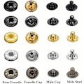 Miniatyrbild 2 av 5: 120-delars Set Lädertryckknappar Kit 6 Färger Metallknappar med 4 st Fixeringsverktyg för Kläder, Läder, Jacka, Denimkläder, Väskor, Armband 2 Storlekar