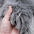 Miniatyrbilde 5 av 5: Moderne rund soveværelsesteppe Design Shaggy stue teppe - 100 cm - grå