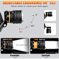 Miniatyrbillede 2 af 4: Genopladelig LED-hovedlampe, superlys 50.000 lumen 4 LED-tilstande, sensor og rødt lys, USB-genopladelig 5200 mAh, IPX6 vandtæt let mini