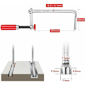 Miniatyrbild 2 av 5: Guide Rail Clamp 2 stycken 160x60mm för MFT Guide Rail och Guide Rail System, 220KG Klämkraft