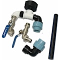 Miniatyrbillede 4 af 5: S60x6 Messing IBC Tank Adapter - Aftapningsbeslag med Hane - 3/4 Tommer Haneudløb - Slange- og Haneforbindelse - IBC Tank Tilbehør -