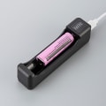 Miniatyrbillede 4 af 5: 18650-oplader med type C-kabel 4.2V lithiumbatteri smart oplader til 14500 26650 18650 batteri, 3 slots