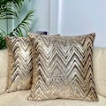 Miniatyrbillede 1 af 5: 2 stk. pudebetræk pudebetræk moderne stil pudebeskytter dekoration hjem stue soveværelse til sofa kontorstol størrelse 45 x 45 cm, kaffe