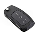 Miniatyrbilde 3 av 5: 3 knapper 433MHz 4D63 80Bit Flip Folding Fjernkontroll Nøkkel Fob Etui Passer for Focus Mondeo Fiesta Galaxy FOB Etui HU101 Blad