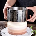 Miniatyrbillede 2 af 5: Rund kageringform, minikage- og konditoriring i rustfrit stål, rund madring, dessertsæt, madformning 2,4 tommer