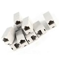 Miniatyrbillede 3 af 3: 10 stk. Dual Grå Hvid RJ45 Modular Netværksadapter Kobling