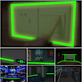 Miniatyrbilde 3 av 5: 2 Ruller Fluorescerende Selvklebende Lysende Tape Vanntett Avtakbar Limtape Gløder i Mørket for Trapper Scene Sykkel Soverom Garasje - 3cm x 3m