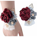 Miniatyrbilde 1 av 5: Roseblomst Corsage Håndblomst Brosje for Bryllup Fest