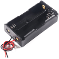 Miniatyrbild 5 av 5: 5 st 3,7V 18650 batterihållare plastbatteriförvaringslåda med kabelledningar, 18650 batterihållare fjäderbelastad