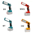 Miniatyrbilde 5 av 5: 12W 14.4V-18V Bærbar LED Advarselslys Arbeidslys Utendørsbelysning for 18V Litiumbatteri