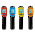 Miniatyrbillede 3 af 5: 1 stk Orange Infrarød Termometer, -58°F til 1112°F (-50°C til 600°C) Høj Præcision Kontaktløs Infrarød Termometerpistol, Med LCD-Skærm --