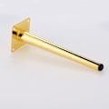 Miniatyrbillede 2 af 5: pcs (25cm lige koniske sorte med guld) Sofaben Metalben til møbler Badeværelsesskab TV-skab Bord Hardware Support Ben