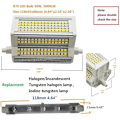 Miniatyrbillede 5 af 5: R7S LED Pære 50W Varmt Lys Dæmpbar 3000k Dobbelt Endet J118 J Type 118MM LED Floodlight 5000LM 500W Ækvivalent Halogen Gadelys 200 Grader Indo