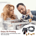 Miniatyrbilde 4 av 5: 3D-skriver reservedeler -10S (med 0,4 mm / 0,2 mm / 0,3 mm / 0,5 mm dyser) Passer for -10 -10S CR10S5 3D-skriver