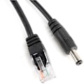Miniatyrbilde 4 av 5: 24V Vanntett IP-kamera Ethernet strømforsyning Poe adapterkabel distributør injektor svart -