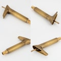 Miniatyrbillede 3 af 5: Vandhane Vintage Stil Vandfald Vask Vandhane Badeværelse Vandhane Messing Bassin Vandhane Høj Mixer Hane Kold og Varmt Blandende Vask Vandhane med 2 Slange, Guld