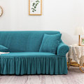Miniatyrbilde 4 av 5: Elastisk Sofa Deksel Jacquard Skjørt Rutete Beskyttende Deksel All-inclusive Sofa Deksel-L