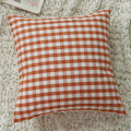 Pikkukuva 5 / 5: Tyynynpäällinen 4 kpl Ruudullinen Kuvio, Väri, Raidat-Oranssi