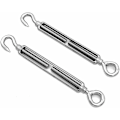 Miniatyrbilde 1 av 5: 2-pak M12 Haken og Øye, C til O Strammeskruer, 304 Rustfritt Stål, Heavy Duty Wire Rope Spenningsutstyrsett, for Solseil, Teltskygge Installasjon