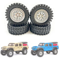 Miniatyrbilde 5 av 5: 55mm 360G 1,3 tommers Beadlock hjuldekk med messingring for 1/24 RC Crawler bil Axial SCX24 FMS FCX24 Enduro24 oppgraderinger, 2