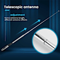 Miniatyrbilde 5 av 5: 6X 27Mhz Antenne 9 Tommer 51 Teleskopisk/HT Stangantenne for Bærbar/Håndholdt CB Radio med BNC-kontakt
