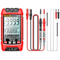 Miniatyrbilde 1 av 5: Smart Digital Multimeter True RMS Auto Elektrisk Kapasitansmåler AC DC Spenning Motstand Transistor Rød