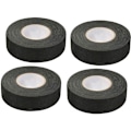 Miniatyrbillede 1 af 5: 4 stk. sort selvklæbende tape (1,5 cm x 15 m) - bilkludstape, højtemperaturklæbebånd, kraftig sort tape, kludstape, bil ledningsføring Ha
