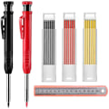 Miniatyrbild 1 av 5: 2-pack Snickarpenna Set, Solida Snickarpennor, Automatisk Snickeripennset, Märkningsverktyg för Snickerier