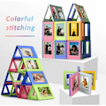 Miniatyrbilde 5 av 5: Magnetiske fotorammer, miniforammer, 10 stk. fargerike 3 tommers skiftbare kombinasjonskreative minipolaroid DIY-fotorammer-