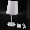 Miniatyrbilde 2 av 5: LED trykk sensor bordlampe dimbar nattlys med USB-lader fjernkontroll for kontor soverom hjem